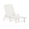 Flash Furniture White Adjustable Chaise Lounger with Cupholder, 2PK 2-LE-HMP-2017-414-WT-GG - alternate 7